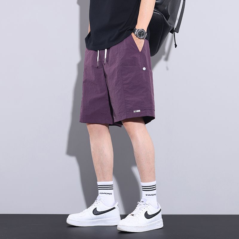Summer Popular Casual Shorts Men's Thin Trendy Brand Men's Pants Loose Straight Versatile Shorts Five-Point Pants Sports Pants