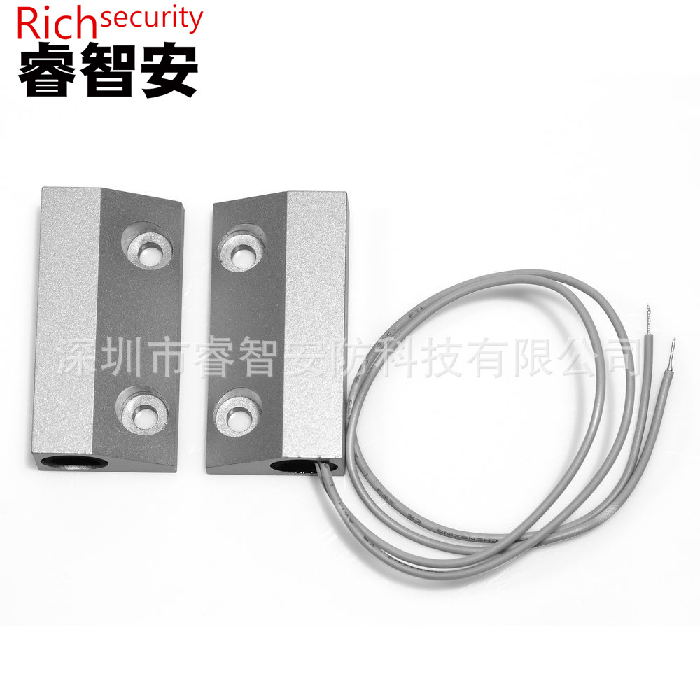厂家直销锌合金外壳铁门磁 RZ-56 门磁报警器 铁门磁开关感应器