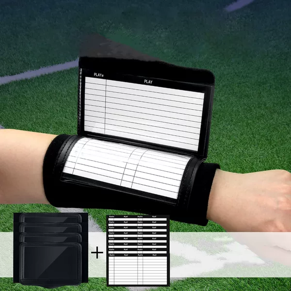 Rugby Tactical Board Wristband, Sports Tactical Manual Wristband, Coach's Game Tactics Book Non-Slip Wristband