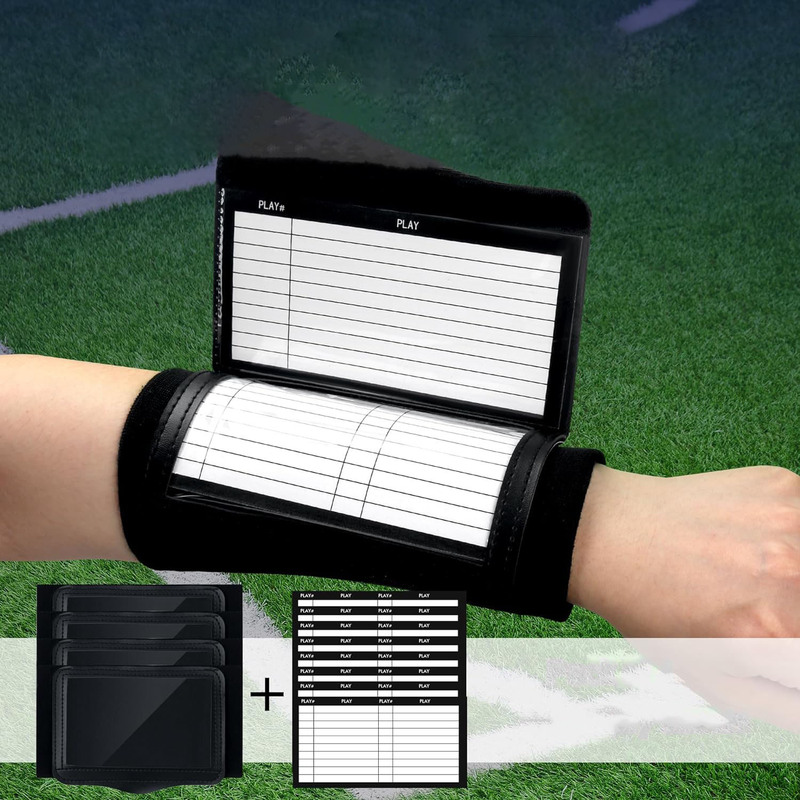 Rugby Tactical Board Wristband, Sports Tactical Manual Wristband, Coach's Game Tactics Book Non-Slip Wristband