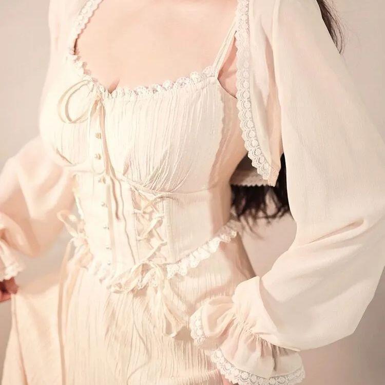 超仙雪纺短款开衫夏季新款时尚洋气木耳边外搭配吊带裙子防晒上衣|undefined