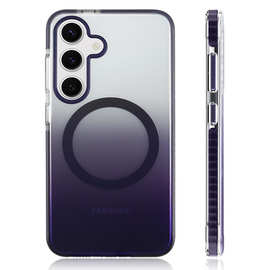 适用Galaxy S24ultra手机壳IMD三合一磁吸magsafe三星S23+保护套