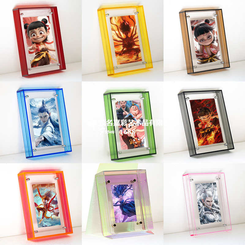 Acrylic Transparent Frame Picture Frame Photo Frame Certificate Mounting Frame Display Puzzle Frame Poster L-Shaped Display Frame Silk Scarf Frame