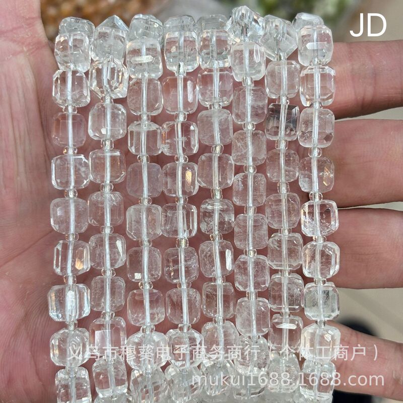 高品質のナチュラルホワイトクリスタルラウンドビーズルースビーズ DIY ブレスレットネックレスジュエリーアクセサリー半完成ビーズ卸売|undefined
