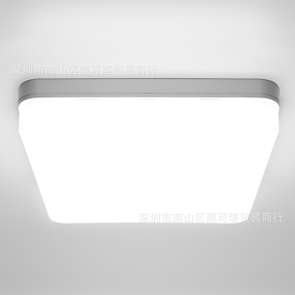 Lámpara de panel LED integrada Instalación en la superficie Lámpara de techo de sala de estar cuadrada Lámpara de techo Iluminación de oficina Lámpara redonda