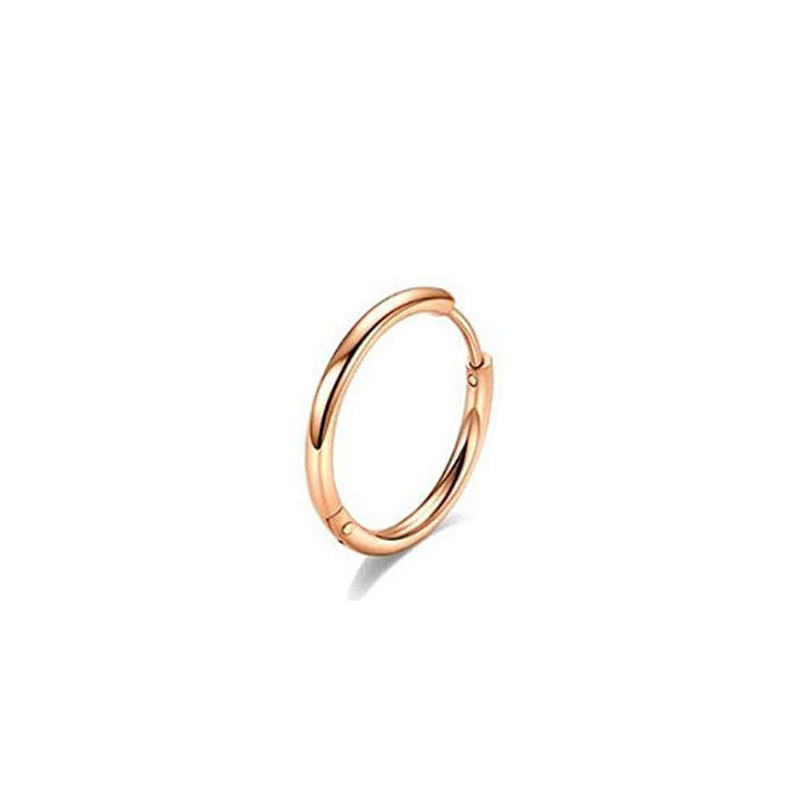 Pendientes de alambre-oro rosa / 2.0*8mm