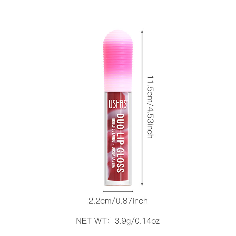 USHAS European and American Cross-border spot lápiz labial líquido esmalte de labios brillo de labios taza antiadherente brillo de labios no decoloro UC062