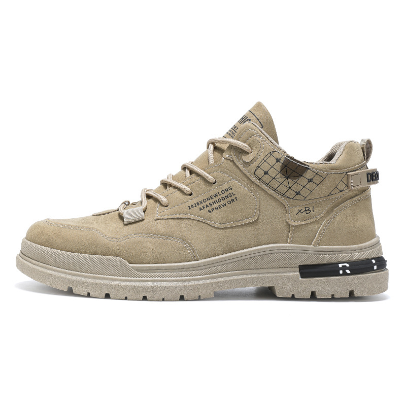 Zapatos para hombre, nuevas botas Martin de caña alta para verano, zapatos de trabajo resistentes al desgaste, zapatos de senderismo para exteriores con suela gruesa y resistente al desgaste que aumentan la altura