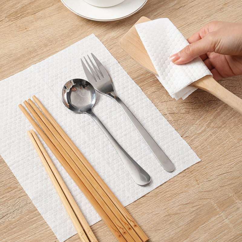 美しい雅は式の怠け者の雑巾を引き出して吸水して乾湿します。