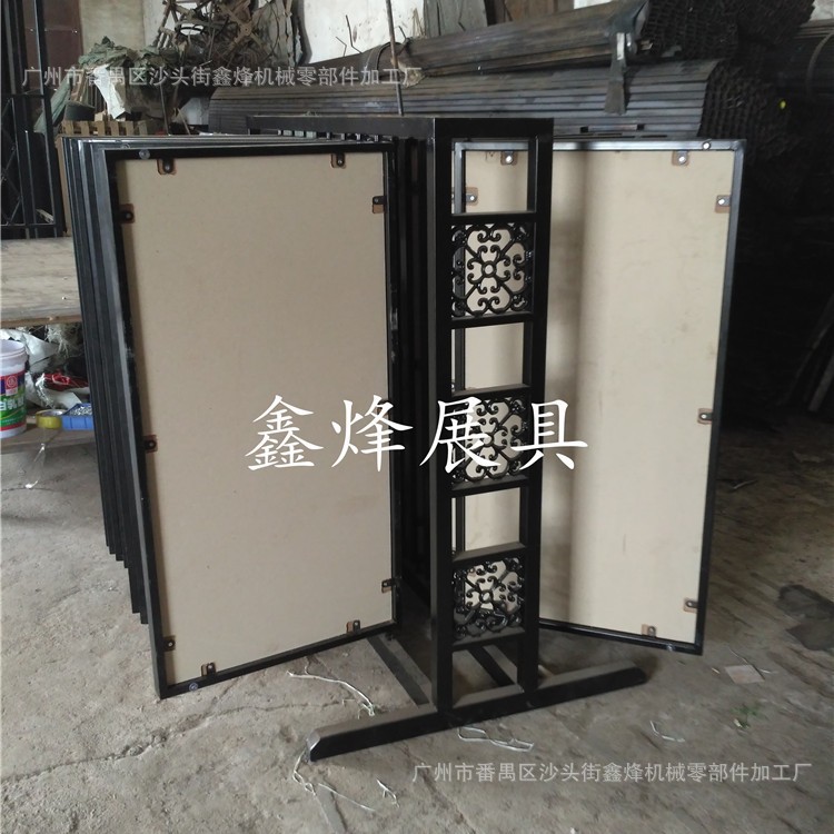 双面小翻页石材展示架 陶瓷展具 木地板展架 瓷砖画框翻页展示架