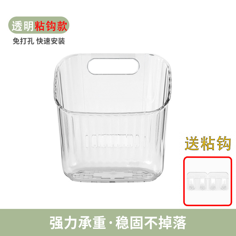 透明な収納かごのネギとニンニクの小さいかごの多層の台所の物置棚のトイレの浴室の壁掛け式の収納の神器|undefined
