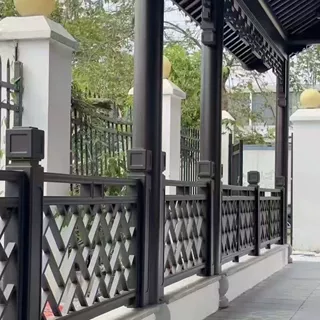 铝艺护栏铝合金阳台护栏户外露台栏杆别墅围栏小区围墙庭院防护栏