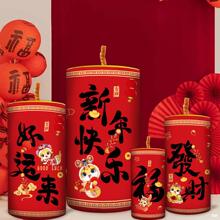 2025新款春节新年装饰品坐炮 元旦商场超市节日气氛布置立体摆件
