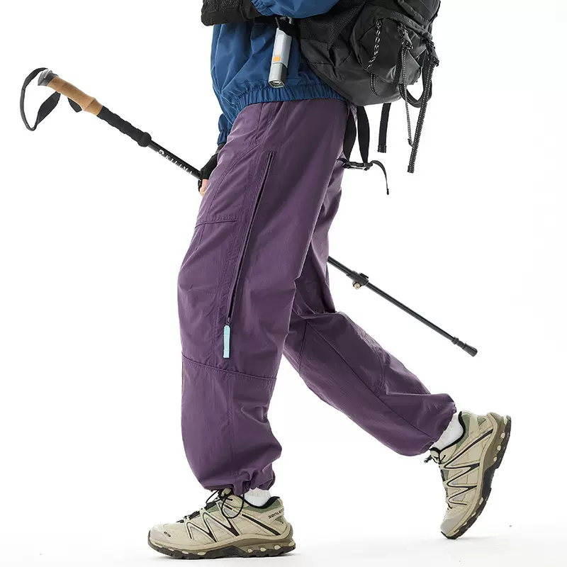 美式户外冲锋工装裤男秋季速干防泼水登山长裤机能侧链运动休闲裤