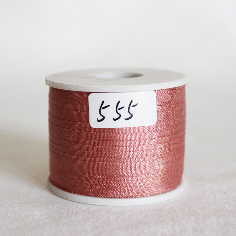 4 mm DIY mano cinta de seda flotante cinta de embalaje rosa cinta de color negro Ling Miao material de cinta para el cabello