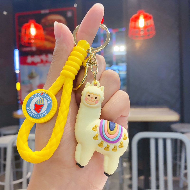 Cute Animal Silica Gel Women's Bag Pendant Keychain display picture 3