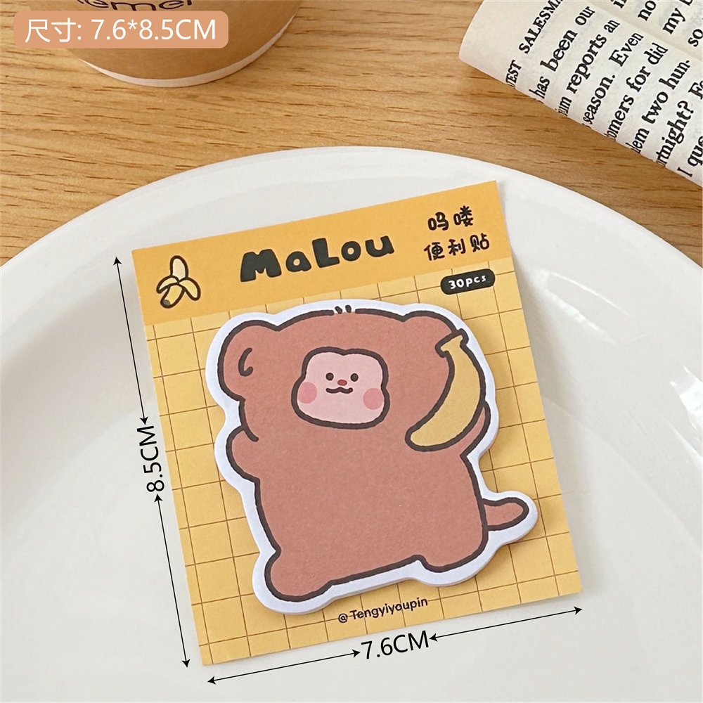 Tengyi es original y lindo, papel de nota, corazón de niña, notas de oficina, notas adhesivas, notas de estudio, nuevas