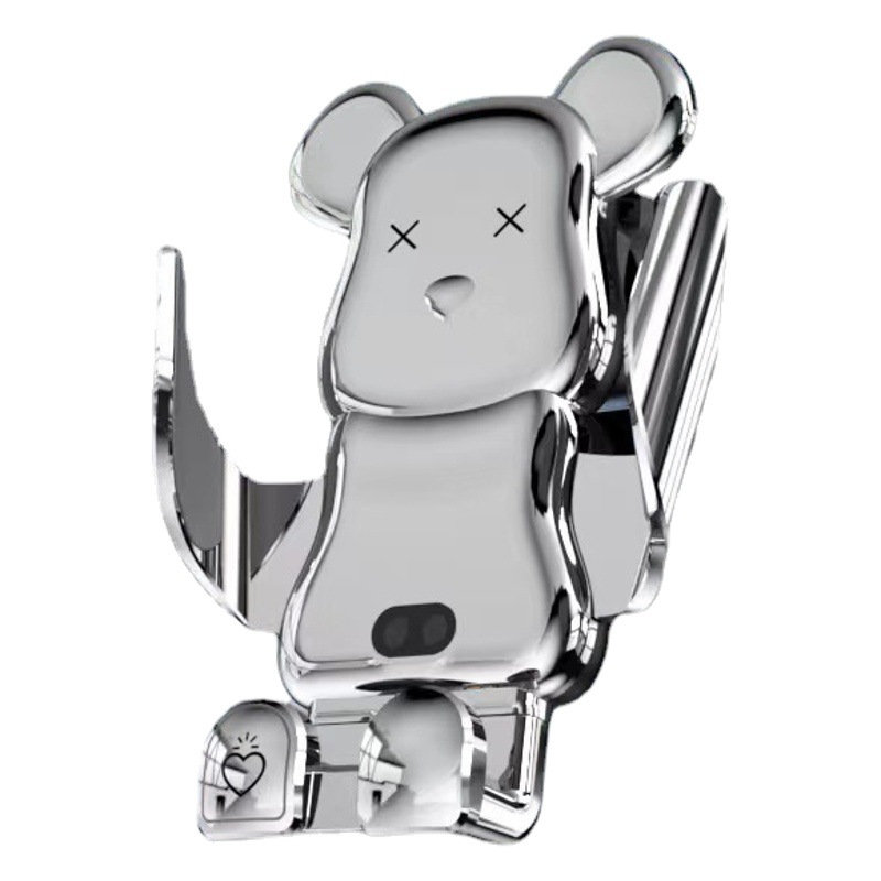 Dibujos animados lindo oso R13 coche carga inalámbrica soporte de teléfono móvil salida de aire navegación productos para automóviles al por mayor transfronteriza