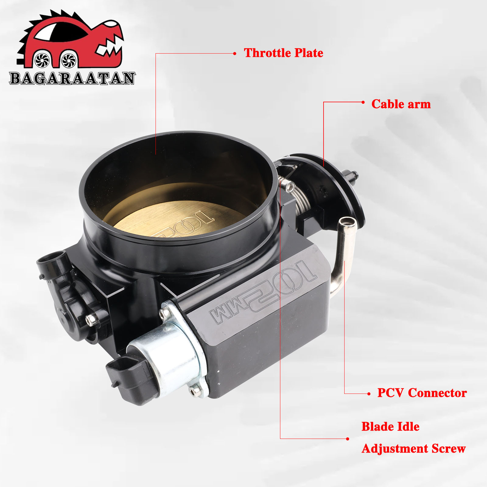 (2개) GM CAMARO CHEVROLET LS1 엔진 흡기 매니 폴드 자동차 개조 102MM 스로틀을 위해 적당한