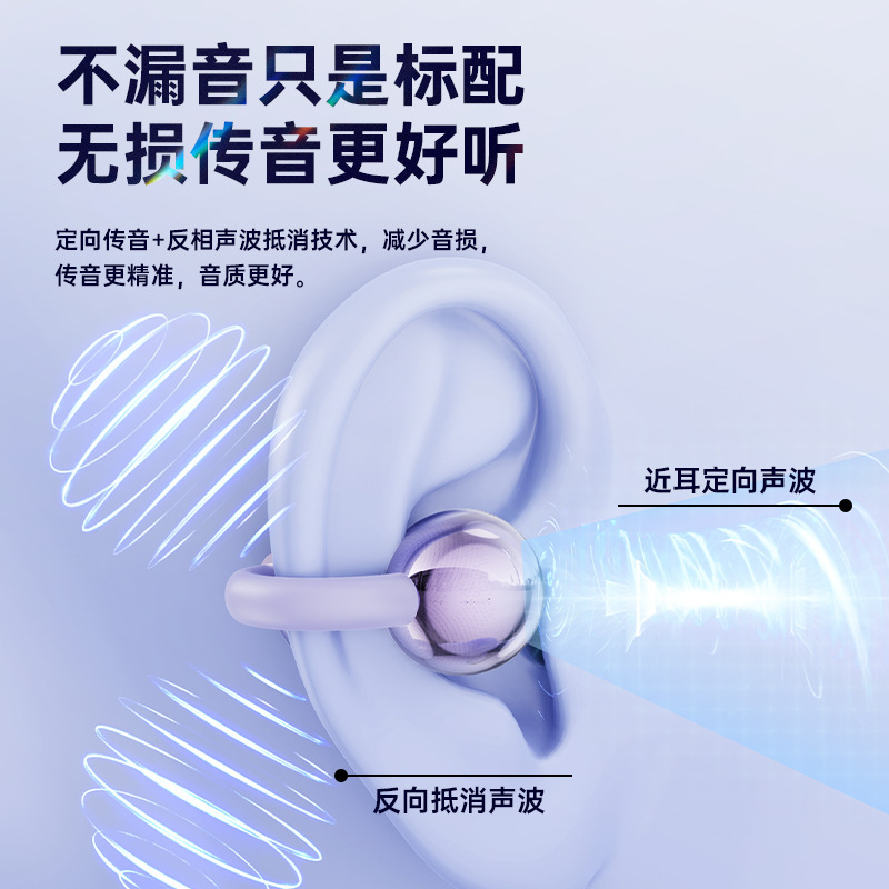 2025年新作 Bluetoothヘッドセット クリップオンイヤー ノンインイヤー 超長バッテリー スポーツ専用ヘッドセット 長時間装着しても痛くない|undefined