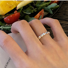小众设计不规则金属开口戒指女韩国个性简约百搭气质时尚指环戒子