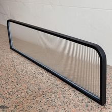 轻奢不锈钢卡座护栏网红餐厅屏风矮挡板围栏装饰长虹玻璃隔断钉制