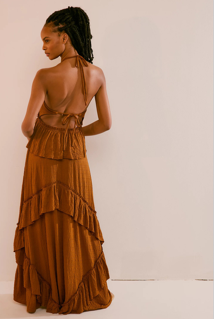 364g Weight Maxi Long Dress Dress Length Type Sleeveless Sleeve Length Swing Dress Dresses Type Polyester Fabric Type Mid Waist Waist Line Holiday, Date Occasion V Neck, Halter Neck Neckline Loose Fit Type Solid Color Pattern Summer Season Women's Gender Vacation, Sexy Style Wholesale Women's Vacation Sexy Solid Color Holiday Date V Neck Halter Neck Sleeveless Swing Dress 17