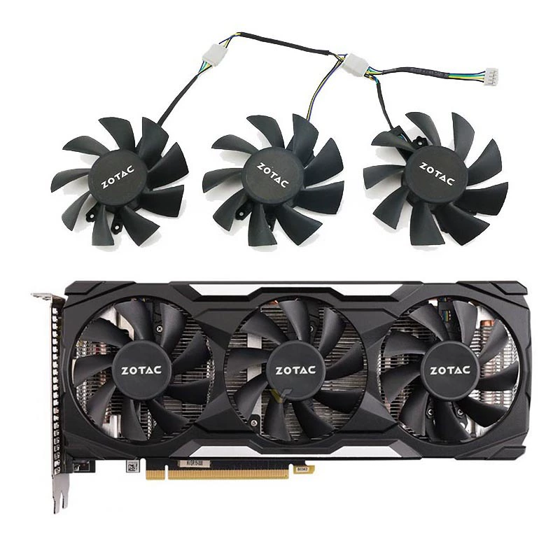 Применимо к видеокарте ZOTAC/Sauda GTX1660 1660TI 2060 Perak Edition X-Gamingoc — вентилятор охлаждения