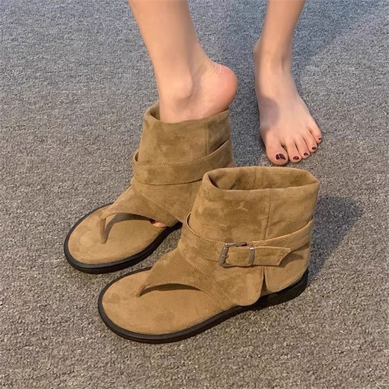Vintage Women's Platform Martin Boots British Style Short Boots_voghion.com