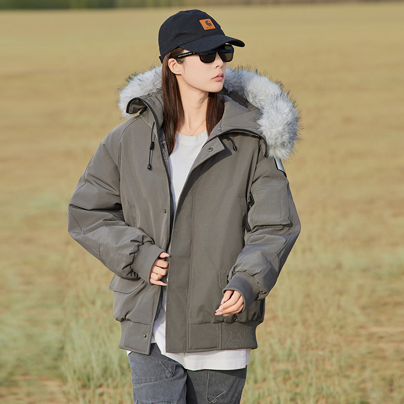 Chaqueta de algodón de pluma para mujeres invierno 2025 nuevo estilo de ropa de algodón de carga europea chaqueta de algodón gruesa chaqueta de moda suelta coreana image 7