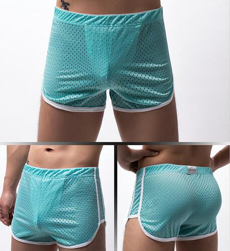 Summer Internet celebrity Japanese and Korean fashion teenagers breathable and cool mesh shorts three-quarter pants pajama pants Arrow pants F01