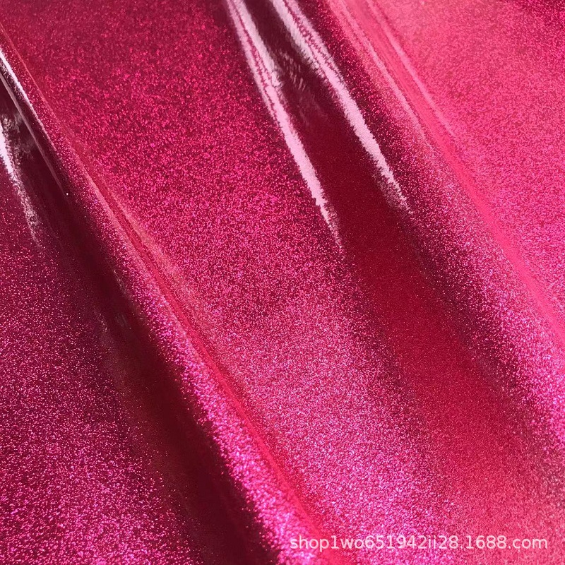 PVC膜金葱透明膜面料金葱膜高频机材料防水超声波闪粉布料纺织