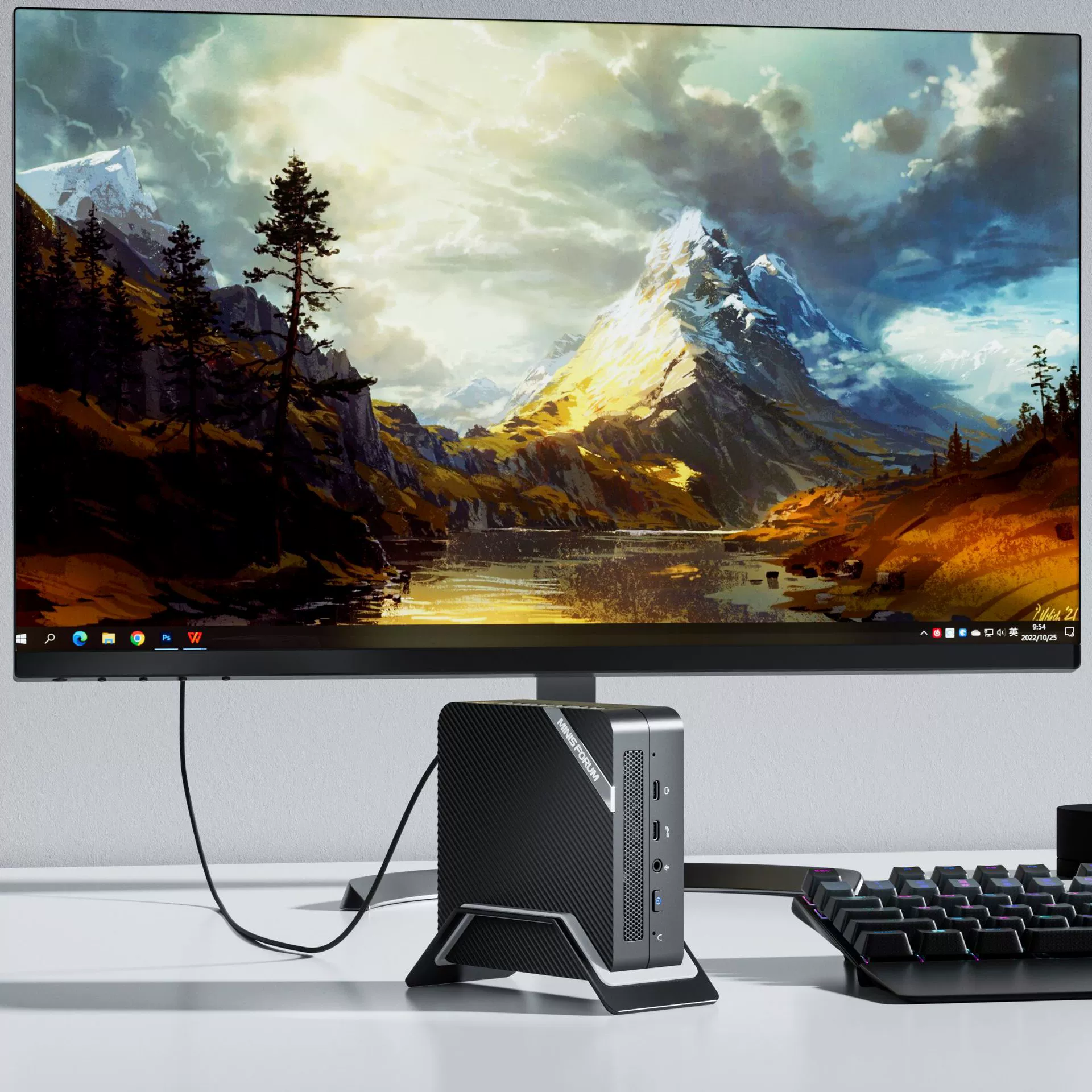 Мини-ПК MinisForumu Mingfan UM580 Ryzen с интерфейсом PD, доступно несколько конфигураций