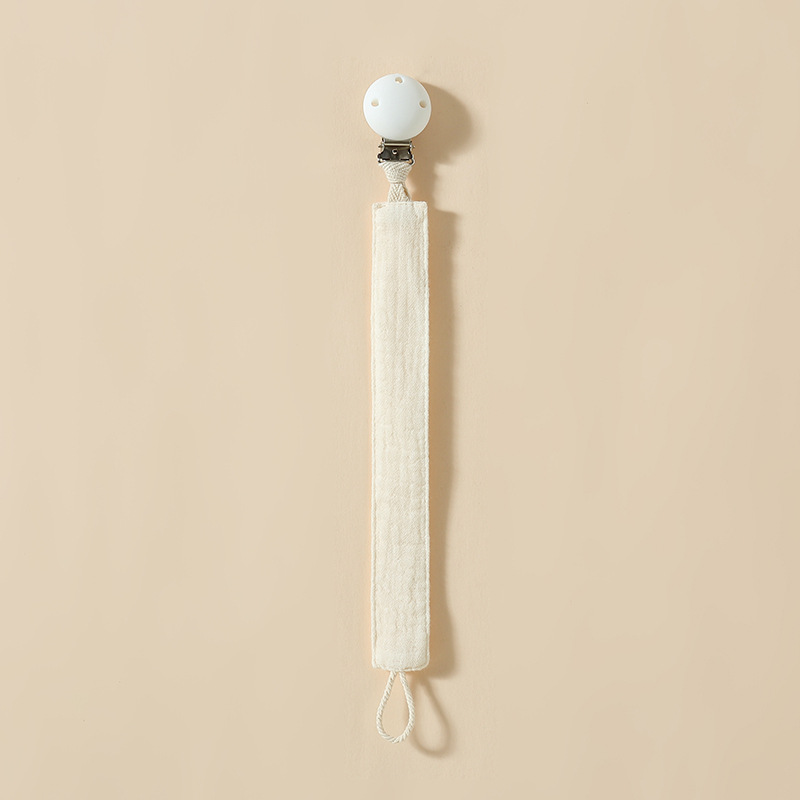 Milk white (pacifier clip)