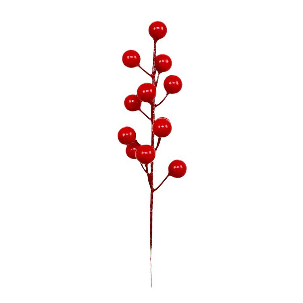 Frutas rojas, frutas ricas, simulación de ramas de bayas, nuevas decoraciones, adornos de Navidad, accesorios, diseño, Año Nuevo image 6