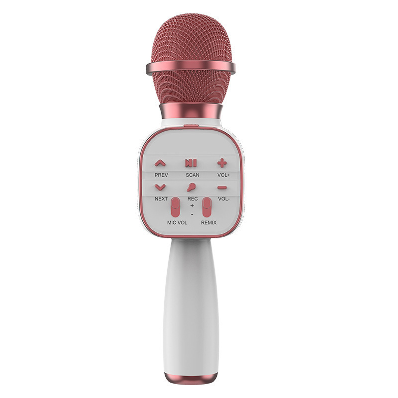 Беспроводной караоке-микрофон WSDER DS813 розовый