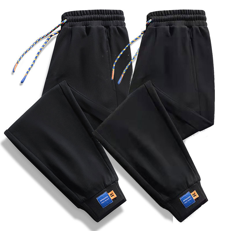 Find bargains on solid color men's trousers, loose fit, plus size, American high street trendy brand trousers, casual pants for men, spring and autumn.