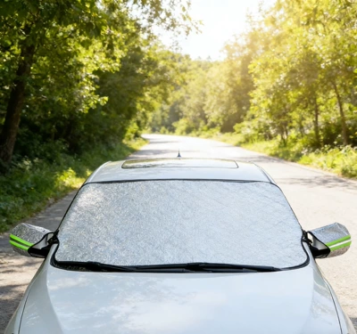 Insulation Sunshade Cover, Sun shade - front-bumper-with-independent-rubber-band-193x157cm