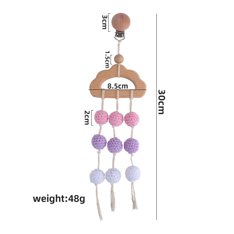 DIY bola de lana juguete teether bebé teether cuna bebé coche colgando accesorios Amazon Nuevo