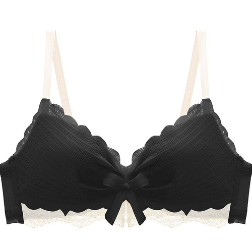 Pure Desire Sexy Lace Underwear Small Breast Push Up New 2024 Bra Set No Wire Ring Breast Retention Bra