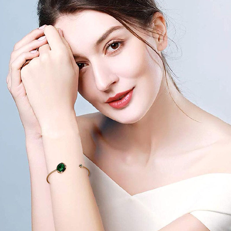 Braccialetto Pavone Bracciale versatile design di nicchia piccolo orologio verde Bracciale europeo e americano con perline portafortuna_voghion.com