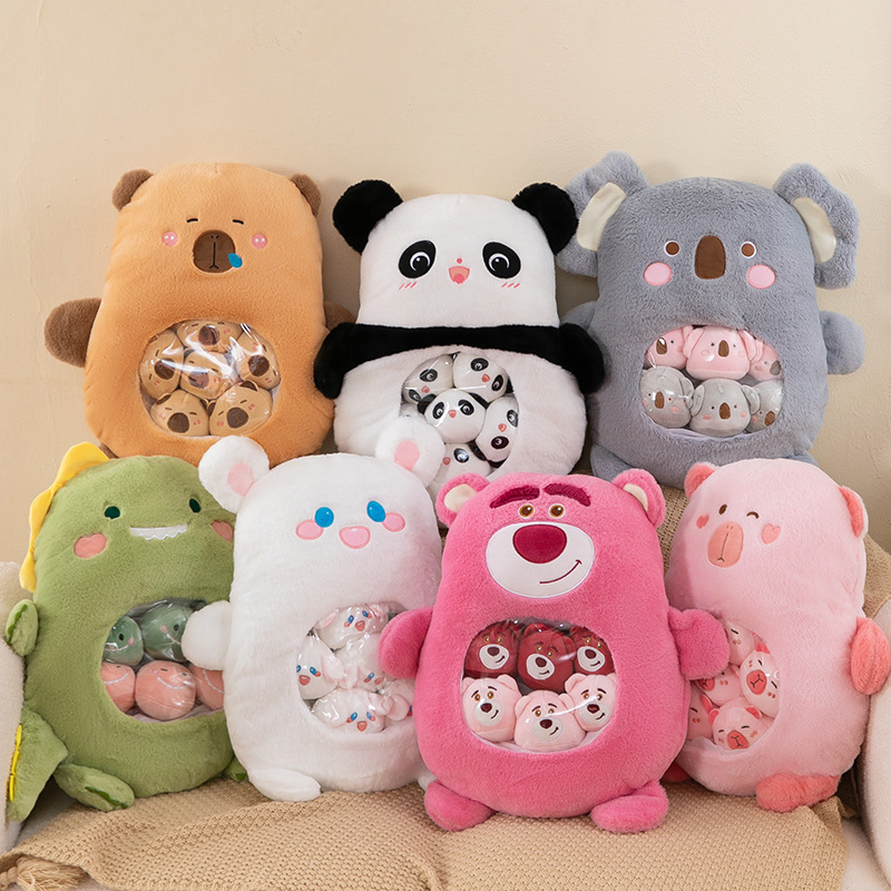Cross-border snacks pillow cushion a big bag doll panda plush toys wholesale kappi bala doll manufacturers sell