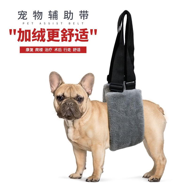 亞馬遜新品狗狗輔助帶寵物助力帶術後恢復老年犬助行帶廠家
