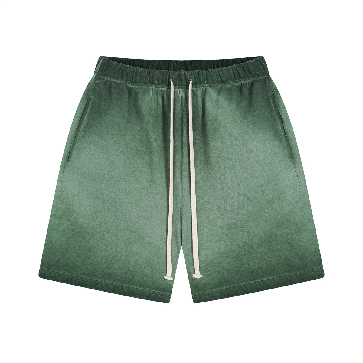Pantalones cortos de verano para hombre, estilo vintage, delgados, con efecto desgastado, teñidos con cera, retro, de cinco puntos. image 11