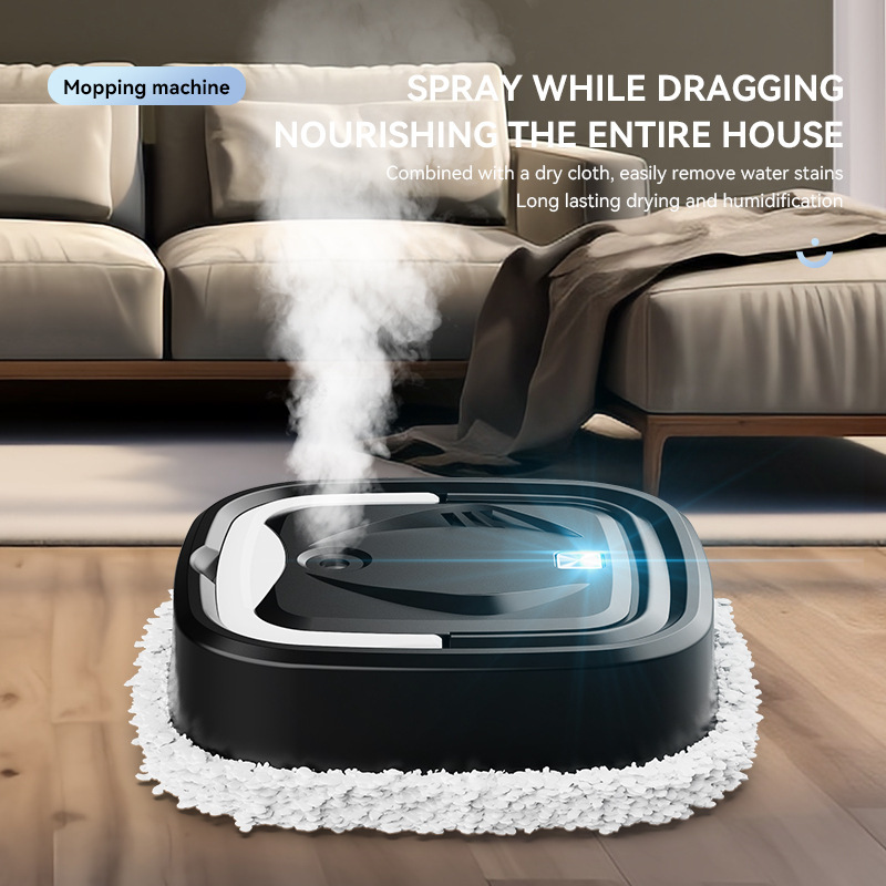 Cross-Border Robot Vacuum Cleaner, Fully Automatic Lazy Mop Machine, Intelligent Multi-Functional Suction and Sweeping All-In-One, Small Household Rechargeable