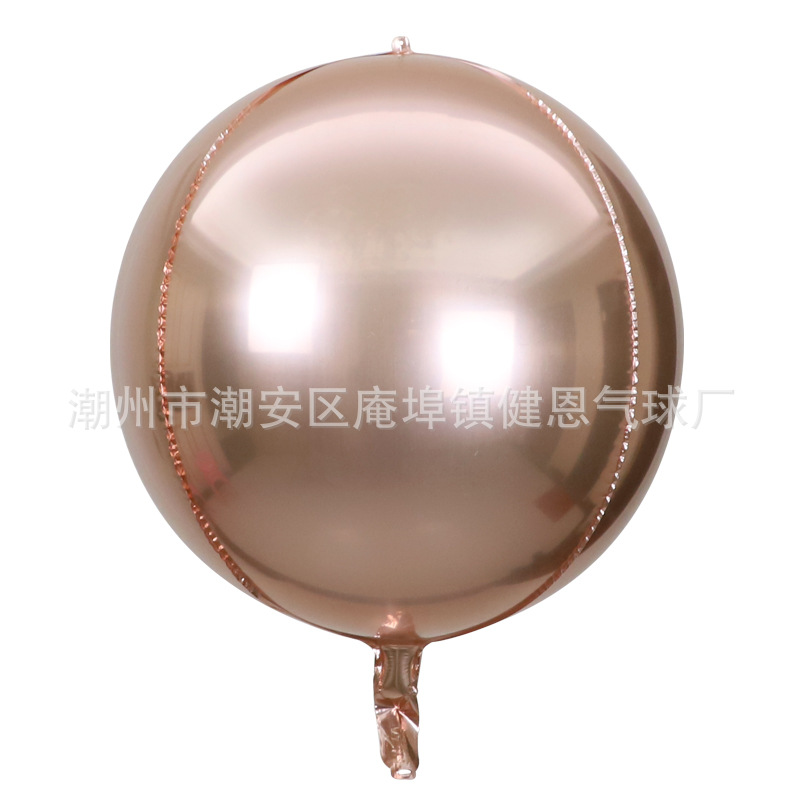 Globo aluminio redondo 4D grande