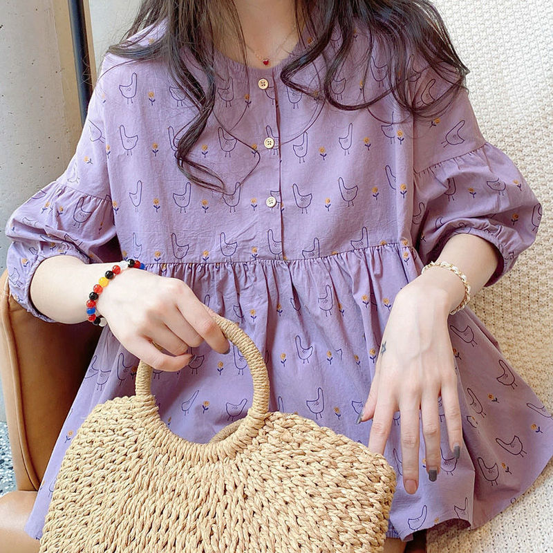子供のシャツの上着2022年夏の韓国版はゆったりしていて、甘くて可愛いです。|undefined