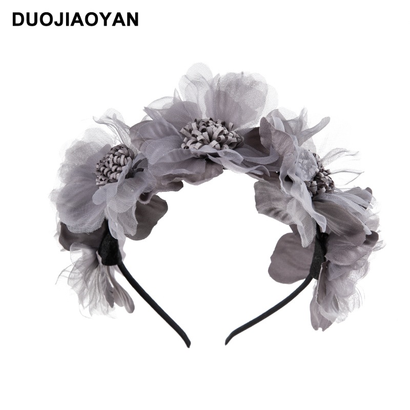 240g Weight Hair Band Hair Accessories Type No Quantity Holiday, Daily Occasion Cloth Material Flower Pattern All Seasons Season Kid'S Gender Cute Style Cute Kid'S Flower Cloth Hair Band 15