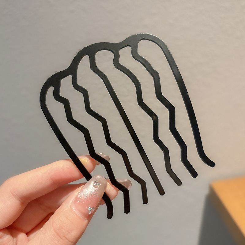 Nuevo estilo chino en forma de U pinzas de cabello de chicas bola de cabeza máquina de cabello insertado peine de alta sensación de cabeza trasera pinzas fijas