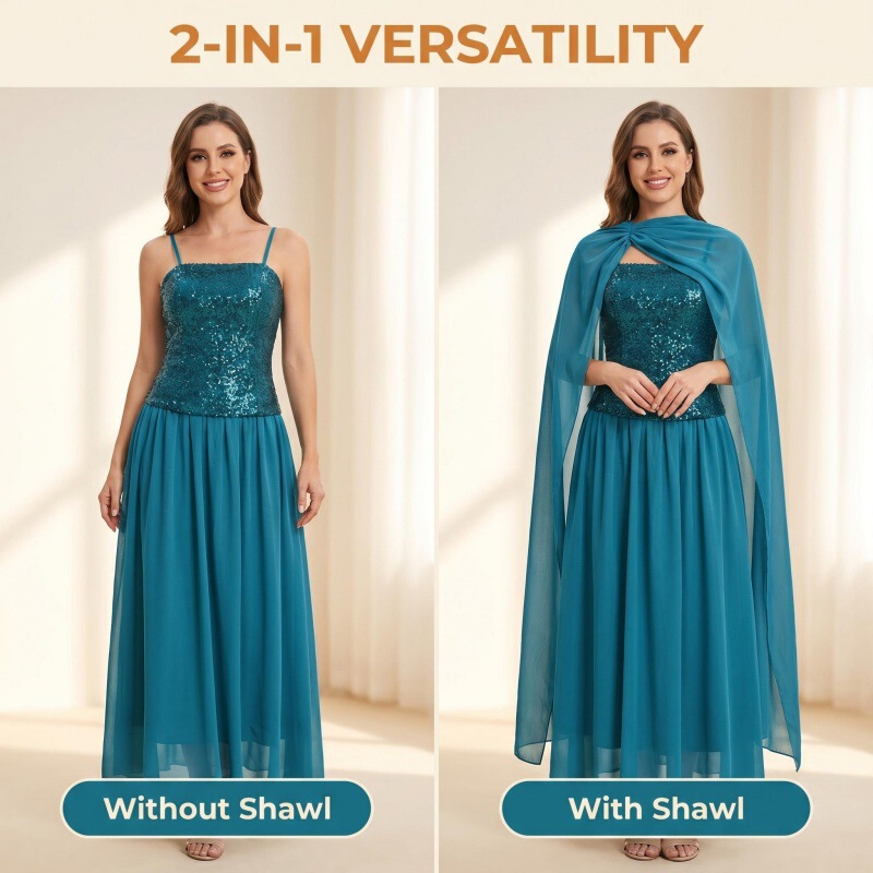 2026 Cross-Border European and American Sequin Women's Clothing Independent Site Amazon Sexy Sequin Dress Chiffon Shawl Evening Gown 2026 Cross-Border European and American Sequin Women's Clothing Independent Site Amazon Sexy Sequin Dress Chiffon Shawl Evening Gown